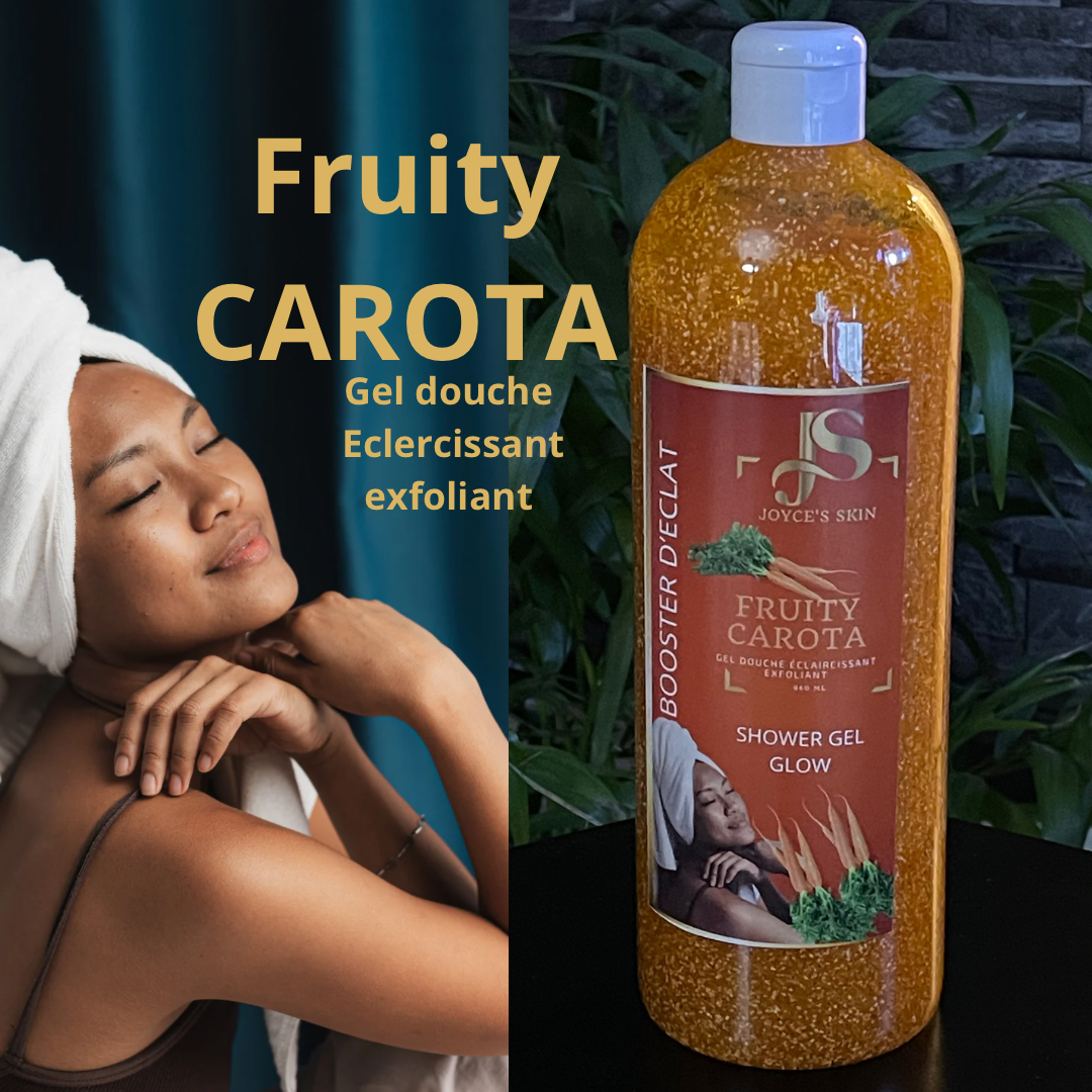 Gel douche exfoliant éclaircissant Fruity carota