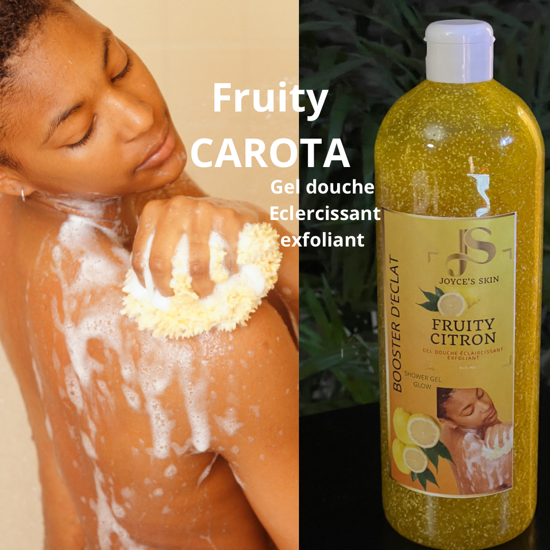 Gel douche exfoliant éclaircissant Fruity citron