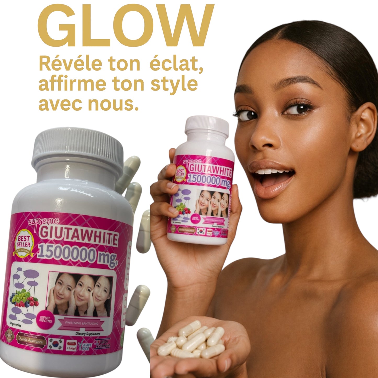 Suprême Glutawhite 1500000mg 2 boîtes