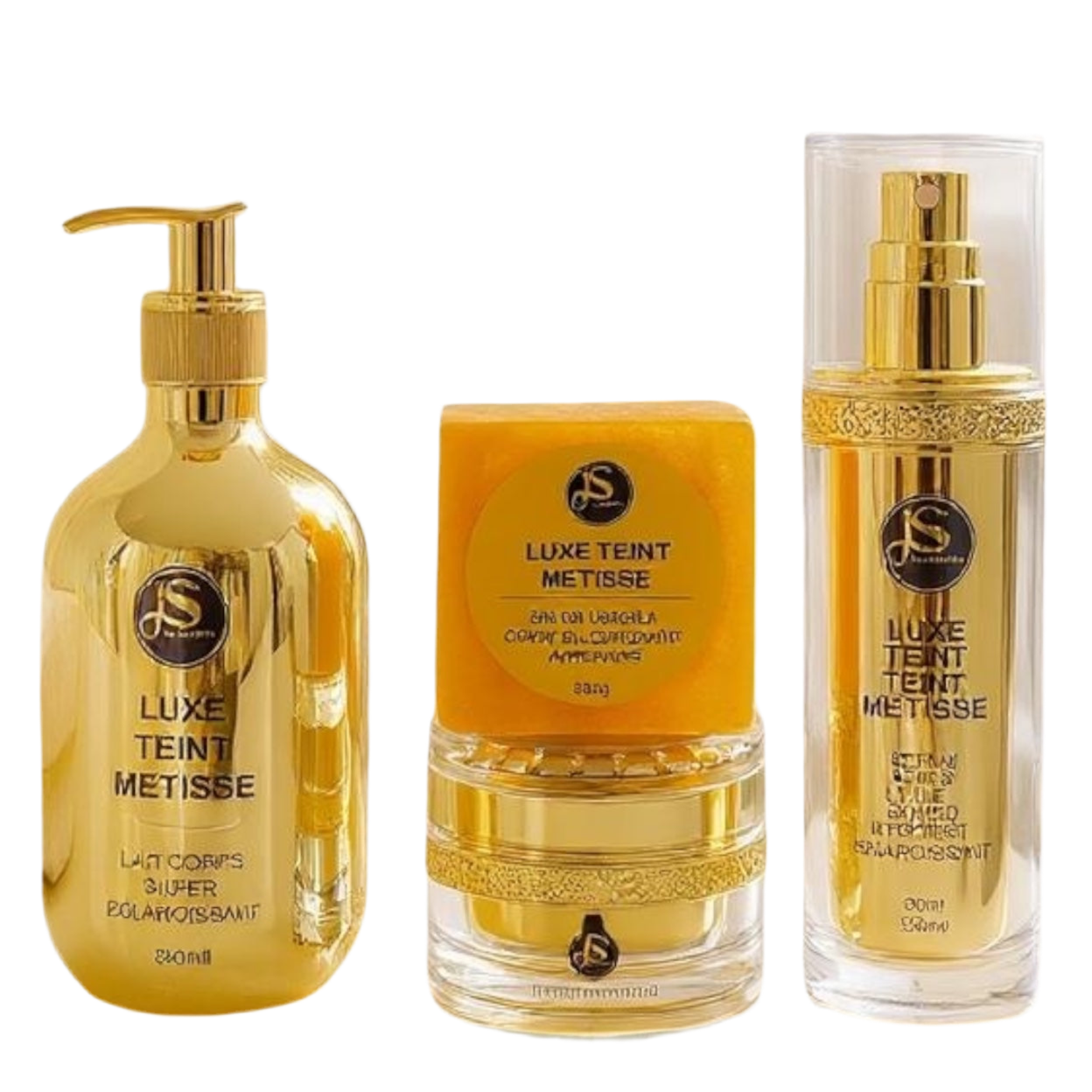 Gamme Teint Métisse Ultra Éclaircissante - Soin Anti-imperfections - Lot Complet 500ml+ - Neuf