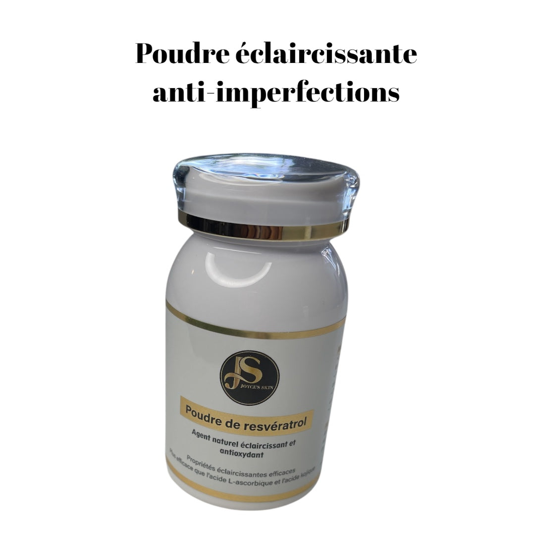 Resveratrol poudre éclaircissante anti-imperfections