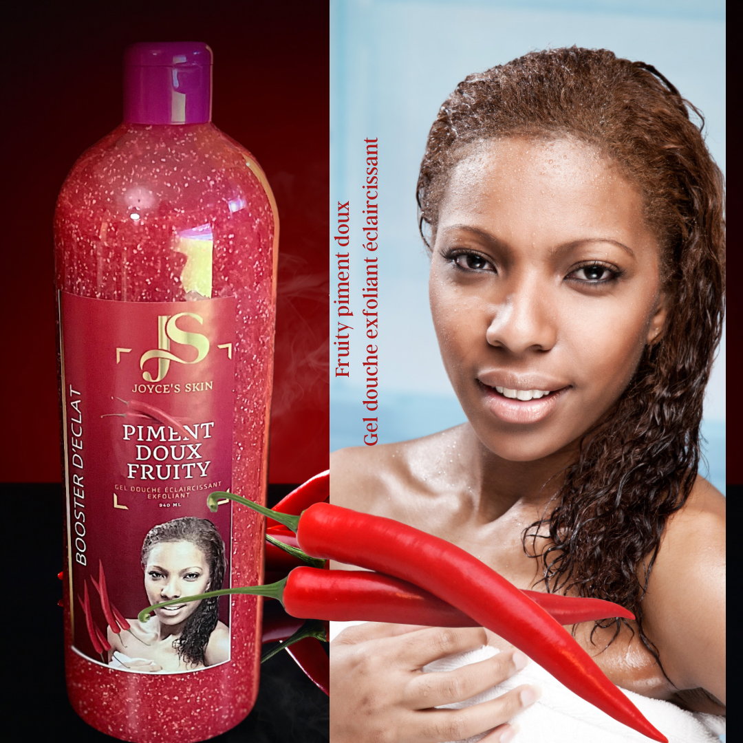 Gel douche exfoliant éclaircissant Fruity piment doux