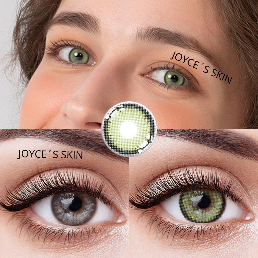js diamond sugar green lentilles de contact