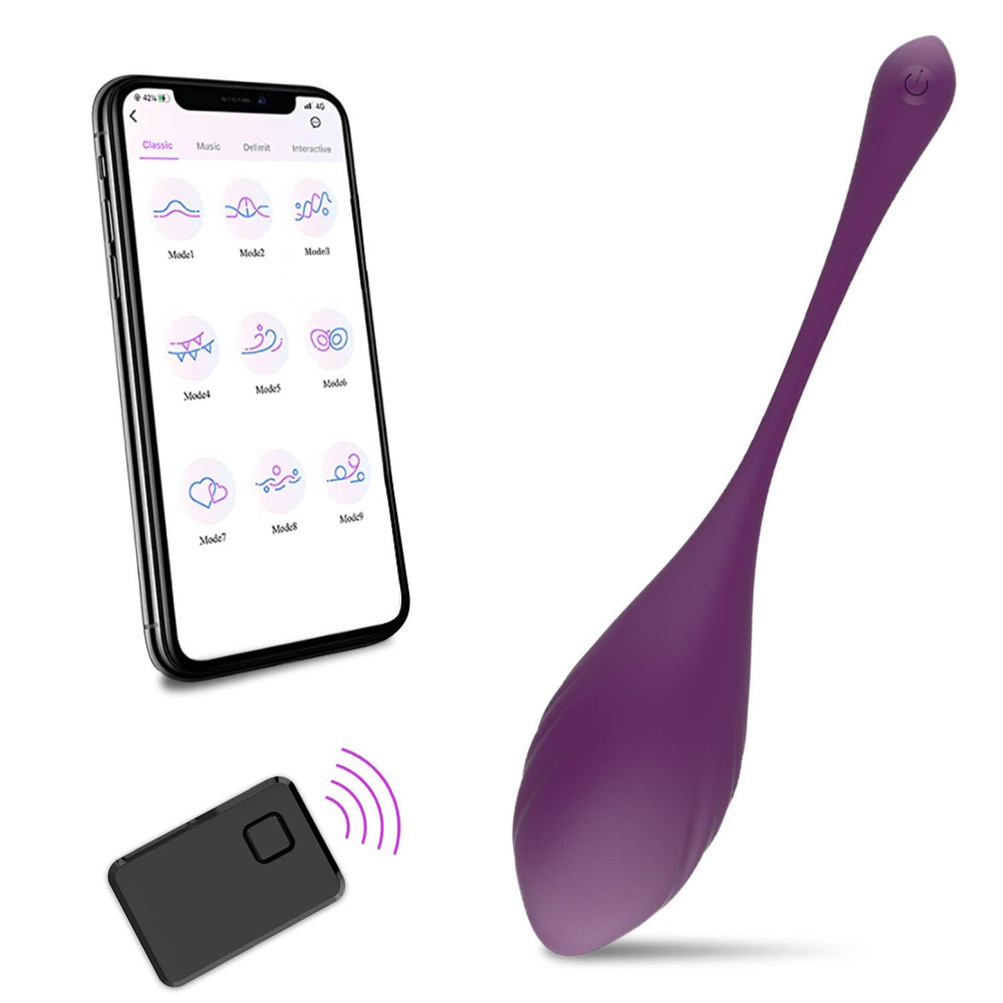 Jouets sexuels intelligents sans fil avec télécommande avec application Jumping Egg