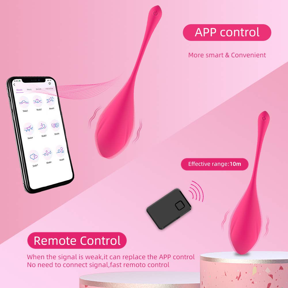 Jouets sexuels intelligents sans fil avec télécommande avec application Jumping Egg
