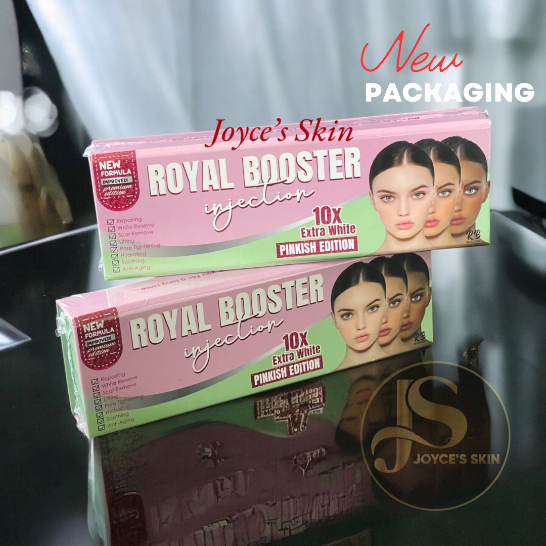 2 packs royal booter super whitening nouvelle formule +Nano sal detox+Gluta White L-Hlutathion