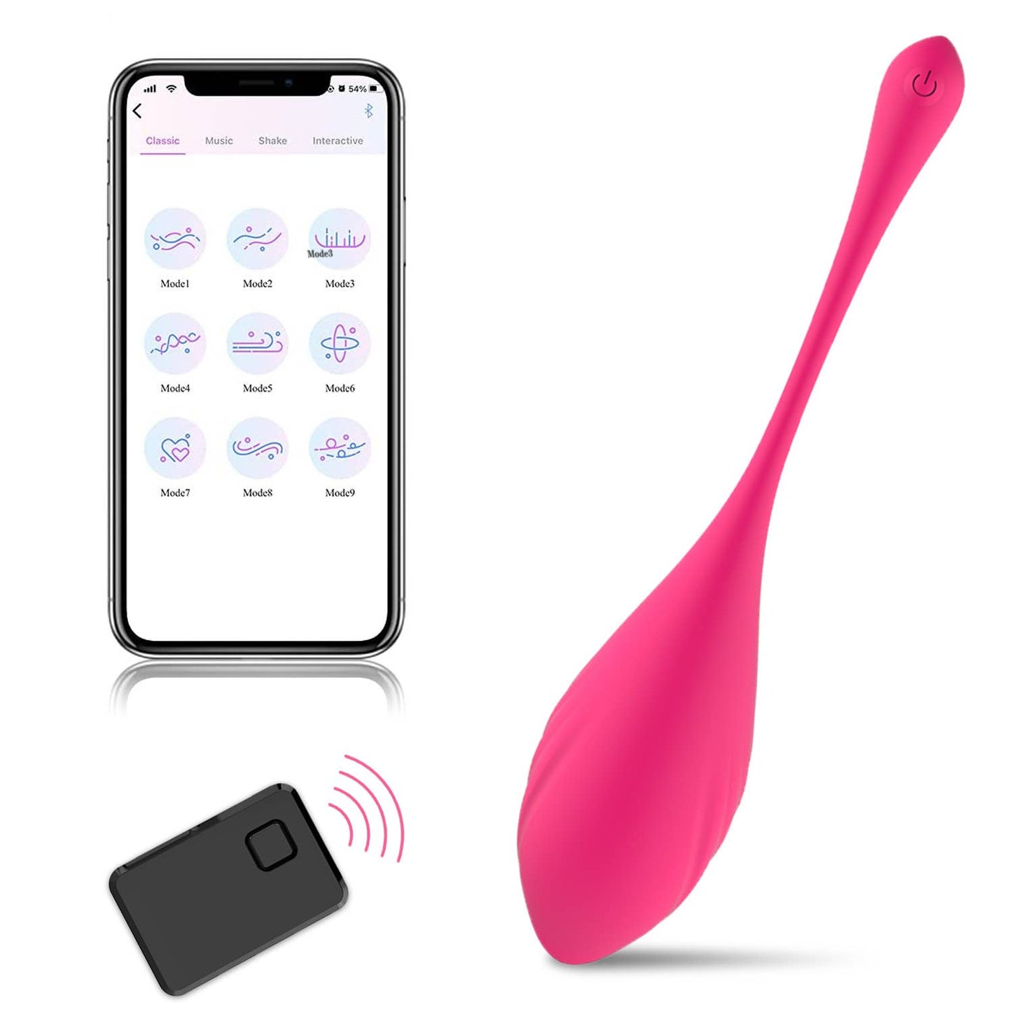 Jouets sexuels intelligents sans fil avec télécommande avec application Jumping Egg